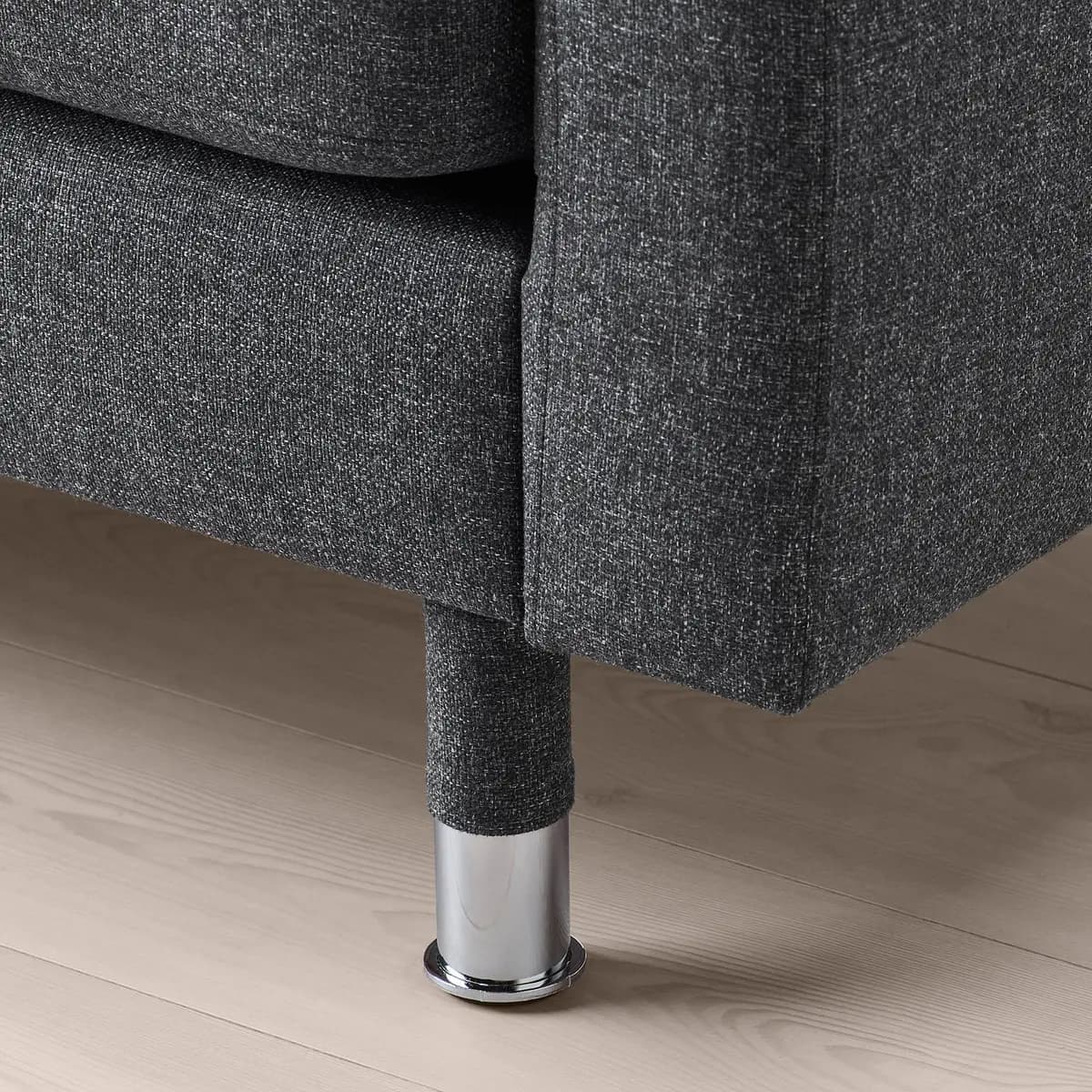 IKEA MORABO Armchair, Gunnared dark gray/metal [Width 35 7/8 ", Depth 36 1/4 ", Height 31 7/8 "]