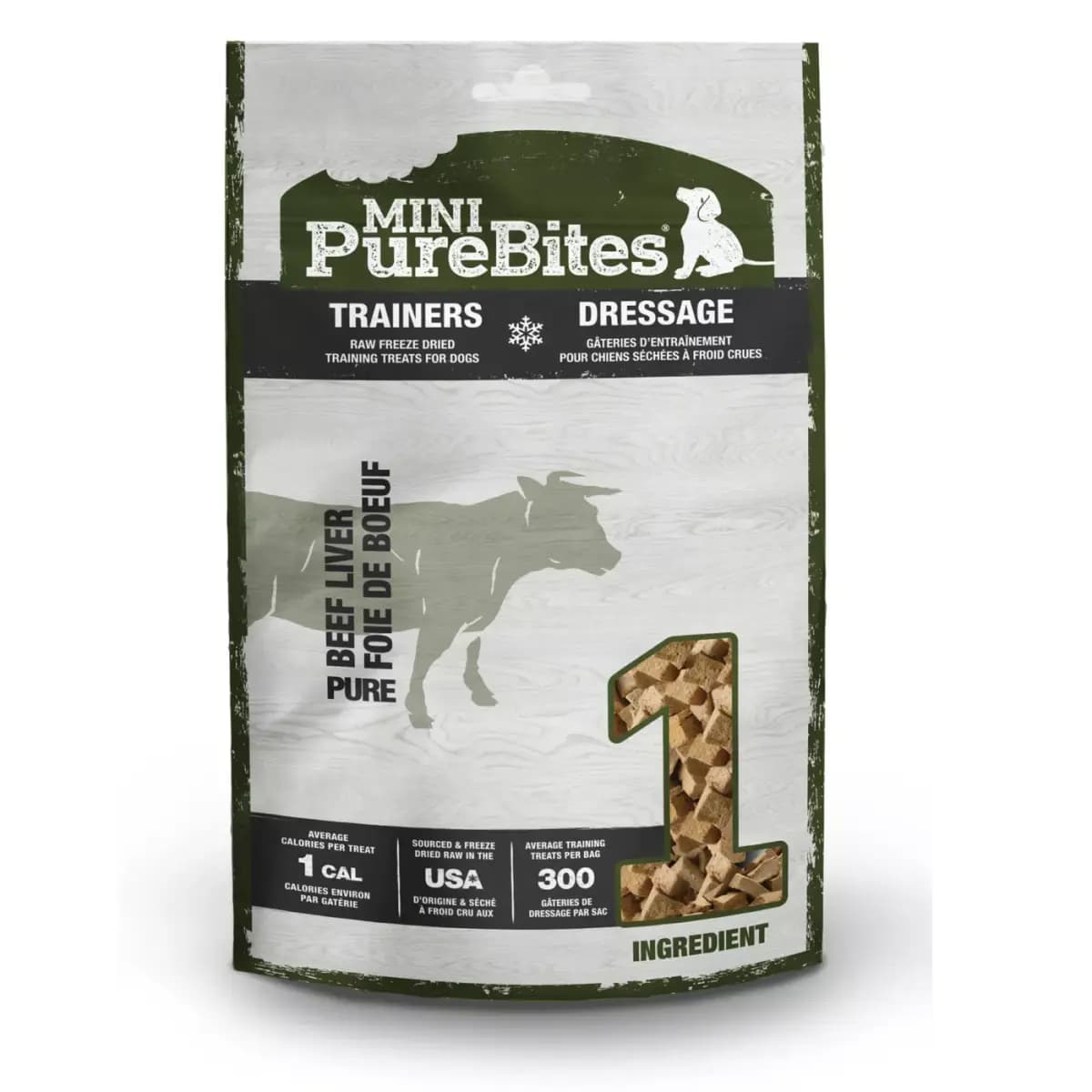 Mini-Purebites® Raw Freeze Dried Trainers Dog Treats - Beef Liver [Brand PureBites, Food Type Freeze Dried, Breed Size All, Life Stage All]