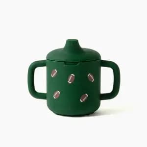 Picolette by Olivia Culpo 8oz Silicone Sippy Cup - Football [Dimensions (Overall) 6.3 Inches (H) x 8.3 Inches (W), Lid Material Silicone, Capacity (Volume) 8 Ounces, Used For Hot o