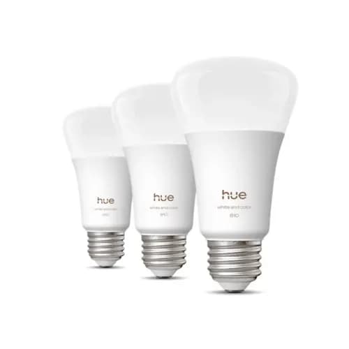 Philips Hue 60W A19 3PACK- E26 smart bulbs [046677590888, 50,000, 25,000]