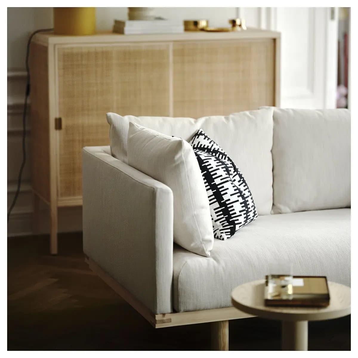 IKEA STOCKHOLM 2025 Sofa, Sundhamn beige [Width 91 3/4 ", Depth 40 1/2 ", Seat height 16 1/2 "]
