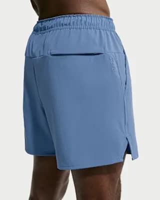 Nike Unlimited Men's Dri-FIT 5" Unlined Versatile Shorts Indigo Storm/Black/Indigo Storm [Body: 86% polyester/14% spandex. Mesh: 100% polyester., Machine wash, XS-4XL Tall]