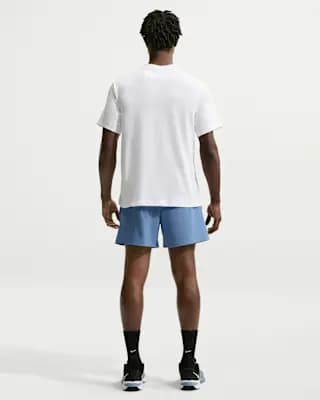Nike Unlimited Men's Dri-FIT 5" Unlined Versatile Shorts Indigo Storm/Black/Indigo Storm [Body: 86% polyester/14% spandex. Mesh: 100% polyester., Machine wash, XS-4XL Tall]