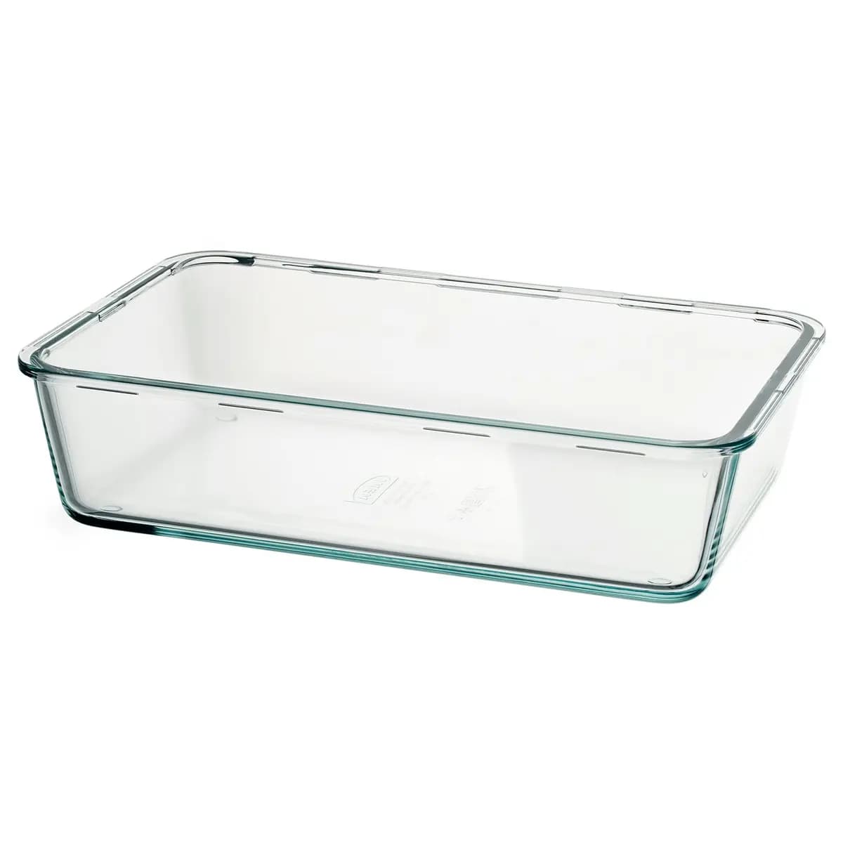 IKEA 365+ food container with lid, rectangular/glass plastic, 3 qt [Length 12 ½ ", Width 8 ¼ ", Height 3 ½ ", Volume 3 qt]