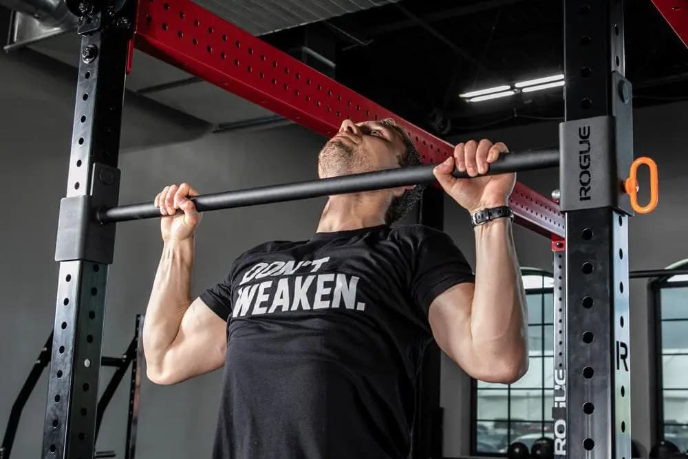 Rogue Fitness Rogue Monster Lite Adjustable Pull-up Bar [Black, Yes, 14LB]