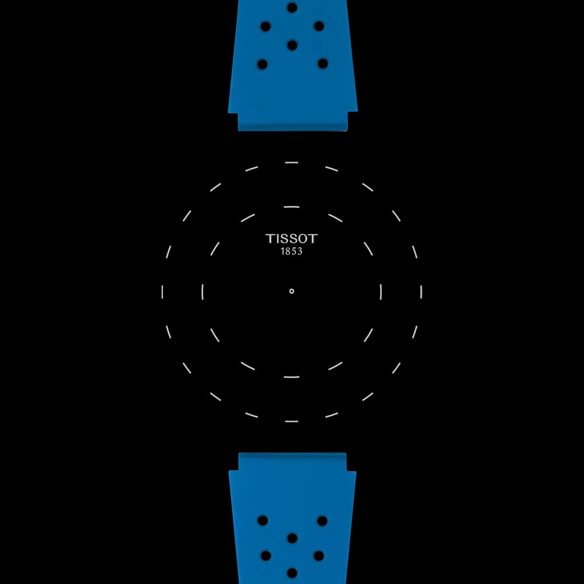 Tissot Official Blue Sideral Rubber Strap [Rubber, Blue, 112.00]