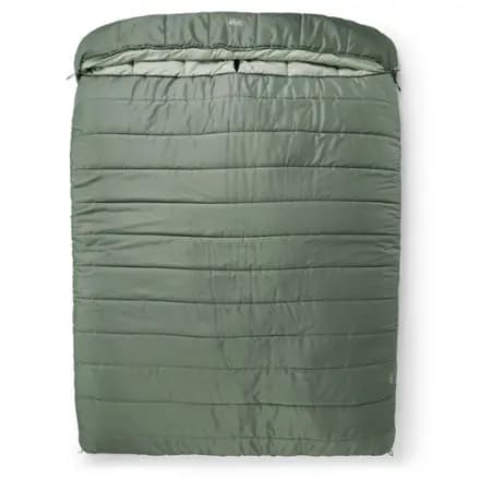 REI Co-op Siesta Hooded 20 Double Sleeping Bag Stone Green [Camping, 20 degrees (F), -6.6 degrees (C)]