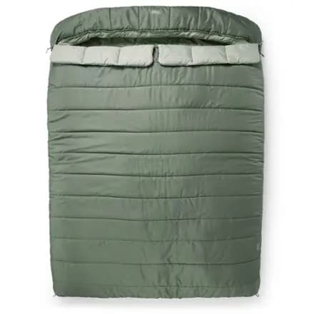 REI Co-op Siesta Hooded 20 Double Sleeping Bag Stone Green [Camping, 20 degrees (F), -6.6 degrees (C)]