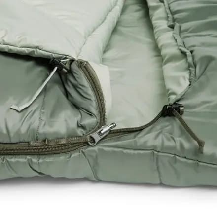 REI Co-op Siesta Hooded 20 Double Sleeping Bag Stone Green [Camping, 20 degrees (F), -6.6 degrees (C)]