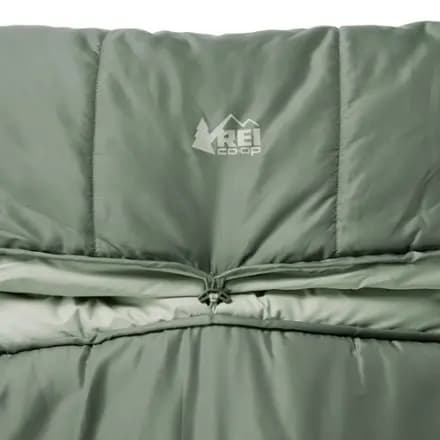 REI Co-op Siesta Hooded 20 Double Sleeping Bag Stone Green [Camping, 20 degrees (F), -6.6 degrees (C)]