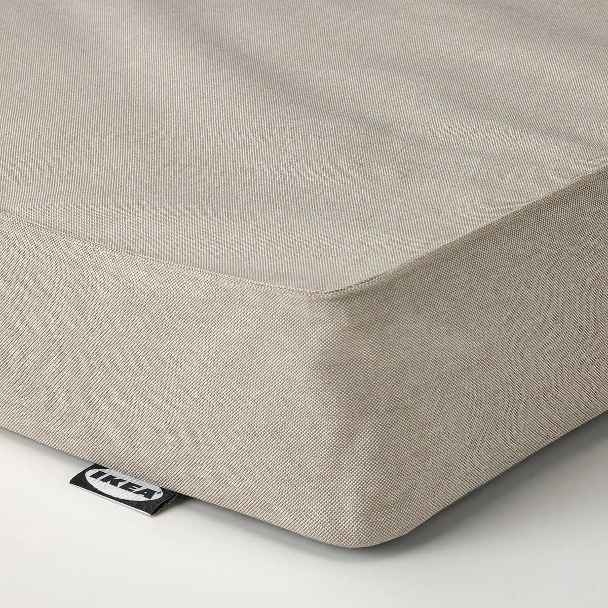 IKEA VANNAREID Pocket spring mattress, firm/beige [Width 38 1/4 ", Length 74 3/8 ", Thickness 5 1/8 "]
