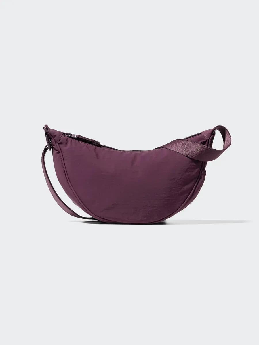 Uniqlo Round Mini Shoulder Bag Purple [Imported, Do not wash, Do not dry clean, PURPLE]