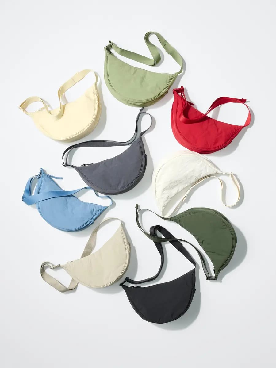 Uniqlo Round Mini Shoulder Bag Purple [Imported, Do not wash, Do not dry clean, PURPLE]