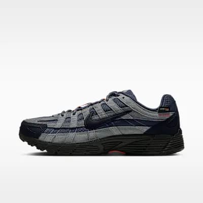Nike P-6000 CORDURA® Shoes Thunder Blue/Stealth/Bright Crimson/Black [Thunder Blue/Stealth/Bright Crimson/Black, Rubber outsole provides durable traction., Padded collar]