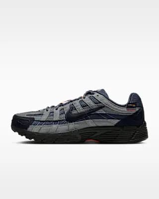 Nike P-6000 CORDURA® Shoes Thunder Blue/Stealth/Bright Crimson/Black [Thunder Blue/Stealth/Bright Crimson/Black, Rubber outsole provides durable traction., Padded collar]