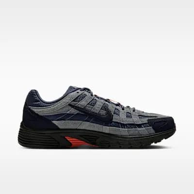 Nike P-6000 CORDURA® Shoes Thunder Blue/Stealth/Bright Crimson/Black [Thunder Blue/Stealth/Bright Crimson/Black, Rubber outsole provides durable traction., Padded collar]