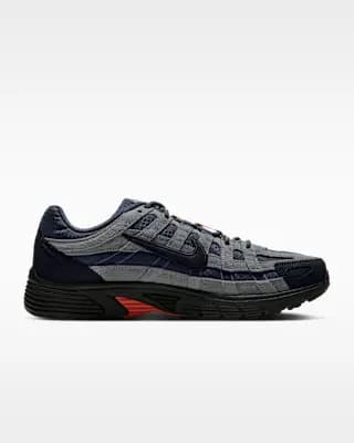 Nike P-6000 CORDURA® Shoes Thunder Blue/Stealth/Bright Crimson/Black [Thunder Blue/Stealth/Bright Crimson/Black, Rubber outsole provides durable traction., Padded collar]