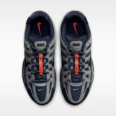 Nike P-6000 CORDURA® Shoes Thunder Blue/Stealth/Bright Crimson/Black [Thunder Blue/Stealth/Bright Crimson/Black, Rubber outsole provides durable traction., Padded collar]