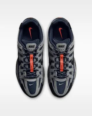 Nike P-6000 CORDURA® Shoes Thunder Blue/Stealth/Bright Crimson/Black [Thunder Blue/Stealth/Bright Crimson/Black, Rubber outsole provides durable traction., Padded collar]