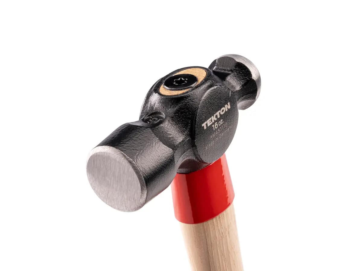 TEKTON 16 oz. Ball Peen Hammer [A. Length (in.) 12.2, B. Width (in.) 4.0, C. Height (in.) 1.2]