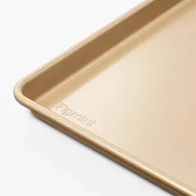 Figmint 9"x13" Nonstick Aluminized Steel Small Cookie Sheet Gold - Figmintâ„¢: Baking Pan, Oven-Safe, Dishwasher-Safe [Aluminized Steel, 1.45 Pounds, Rectangle (shape)]
