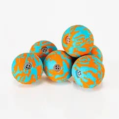 Fat Brain Toys Air Toobz Giggle Balls Noise-Maker Balls for the Air Toobz Play System, Ages 3 and Up [Set of 6 foam Air Toobz balls with horns built into the middle, Encourages cre