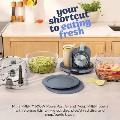 Ninja Prepi Precision-Powered Prep & Store System [7 Cup, 500 Watts, 12.7 Pounds]