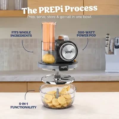 Ninja Prepi Precision-Powered Prep & Store System [7 Cup, 500 Watts, 12.7 Pounds]
