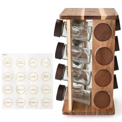 Cook With Color Revolving Spice Rack [6 Pounds, Freestanding, Dishwasher-Safe]