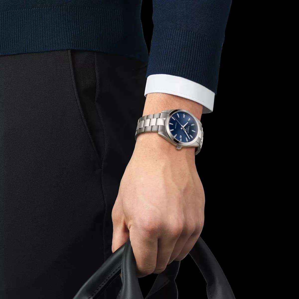 Tissot Gentleman 40mm Blue [40.00 mm, Quartz three hands, 100 m]