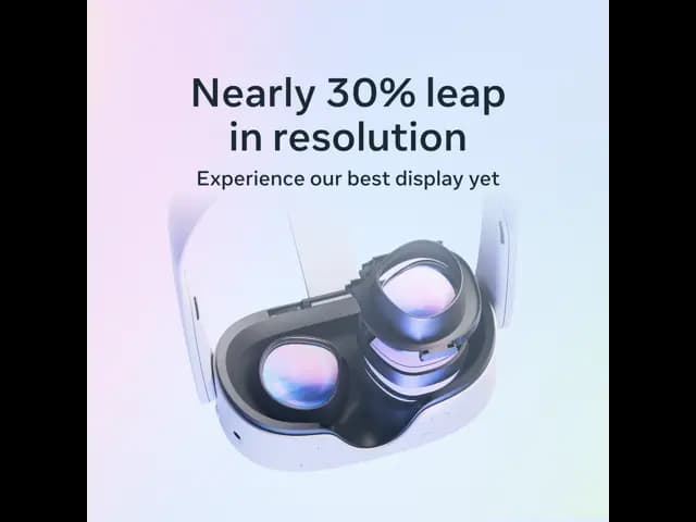 Meta Quest 3 512GB | VR Headset — Thirty Percent Sharper Resolution — 2X Graphical Processing Power — Virtual Reality Wi [NEARLY 30% LEAP IN RESOLUTION — Experience every thrill in