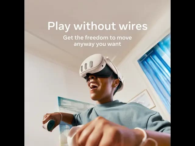Meta Quest 3 512GB | VR Headset — Thirty Percent Sharper Resolution — 2X Graphical Processing Power — Virtual Reality Wi [NEARLY 30% LEAP IN RESOLUTION — Experience every thrill in