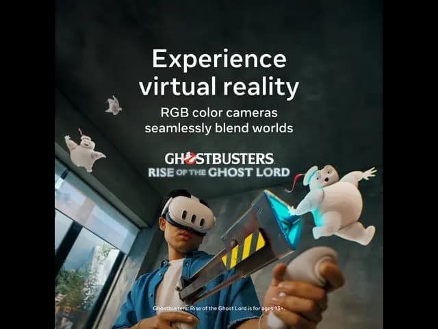 Meta Quest 3 512GB | VR Headset — Thirty Percent Sharper Resolution — 2X Graphical Processing Power — Virtual Reality Wi [NEARLY 30% LEAP IN RESOLUTION — Experience every thrill in