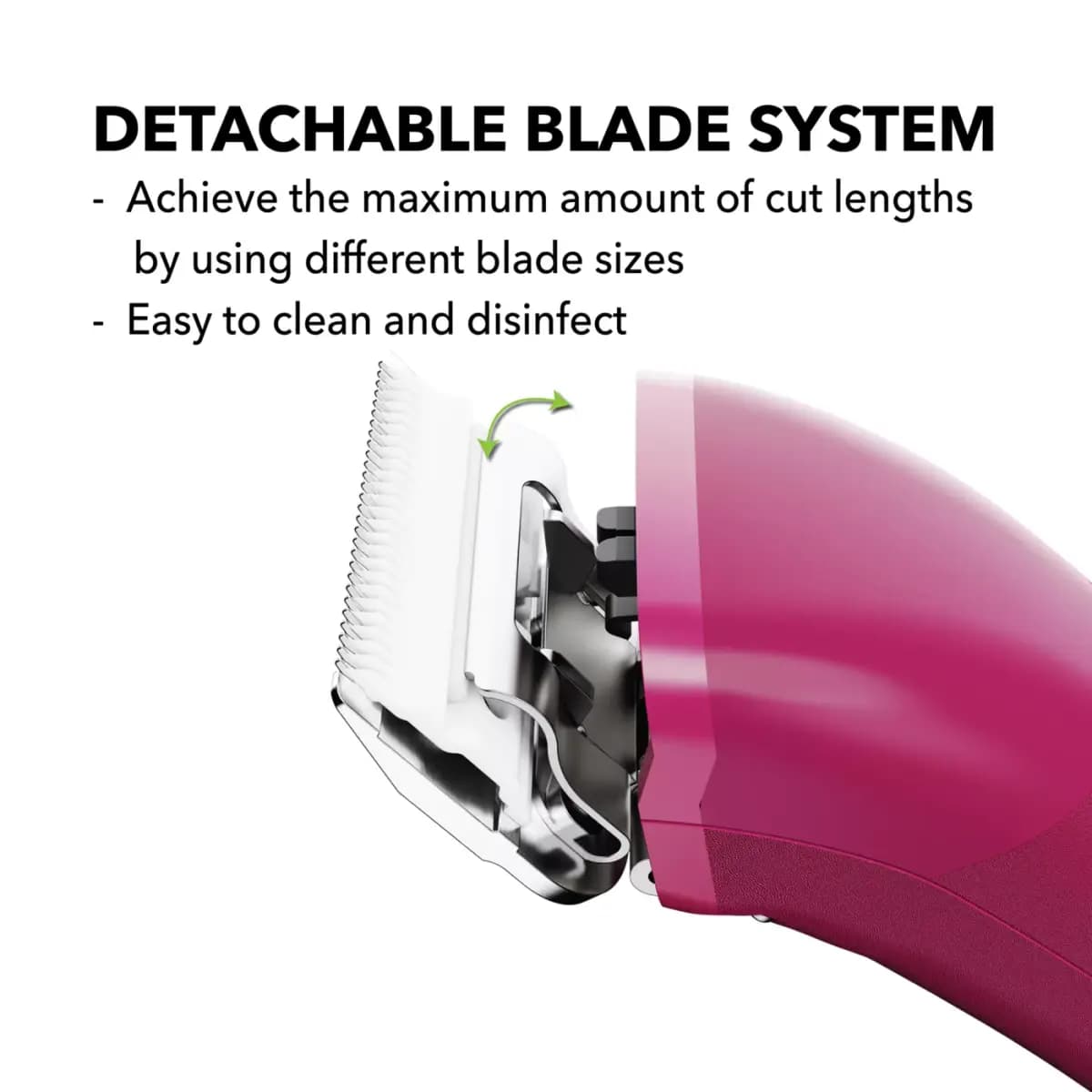 Andis® eMERGE Pet Hair Electronic Cordless Clipper with Detachable Blade [Includes Blade oil, blade cleaning brush, and bla, Intended Pet(s) Dog, Material(s) Plastic, Steel, Produc