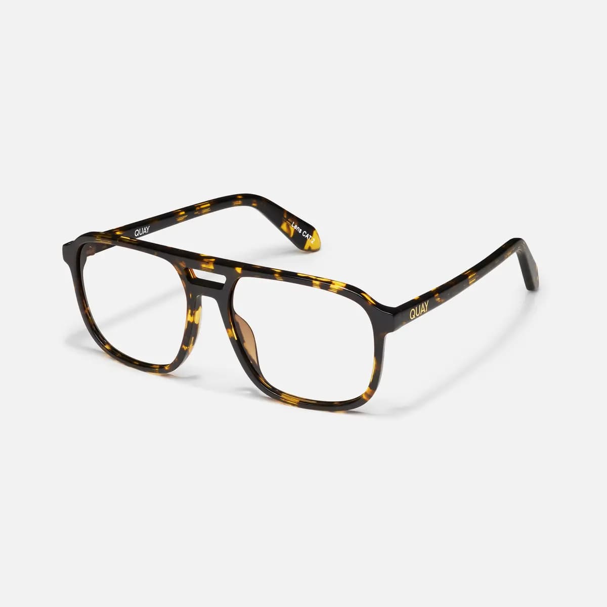 Quay ON THE FLY BLUE LIGHT TORT YELLOW/BLUE LIGHT [Blue light, Aviator shape, Standard arms]