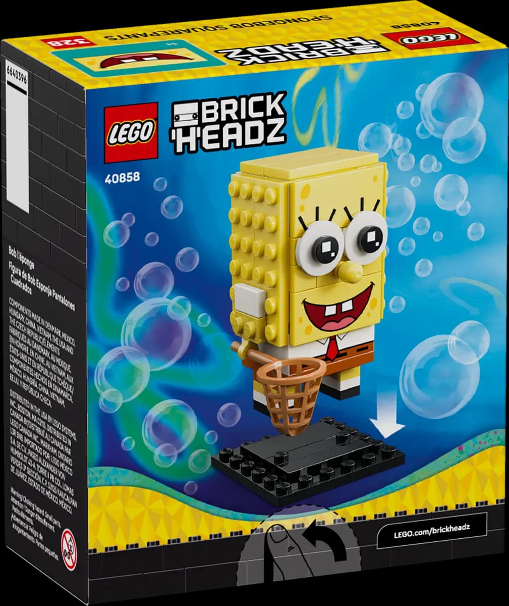 LEGO SpongeBob SquarePants Figure 40858 [72 pieces, ages 10+, BrickHeadz]