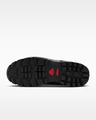 Nike Air Max Goadome Low SP Men's Boots Taupe/Black/University Red [Taupe/Black/University Red, Leather upper keeps it durable and breathable., IU5915-200]