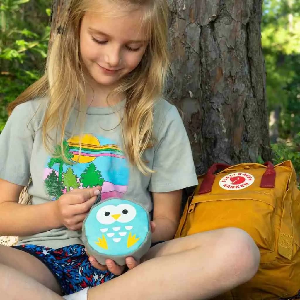Adventure Medical Kits Backyard Adventure Owl First Aid Kit [Carabiner Clip, 3 Hand Sanitizer, 3 Triple Antibiotic]