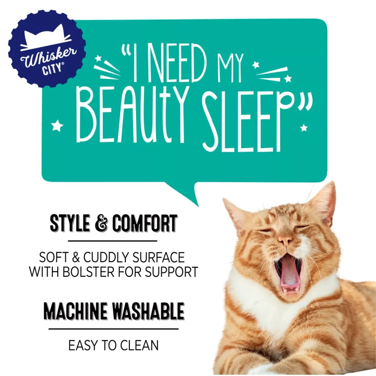 Whisker City® Grey Cat Couch Bed 21Lx12W [Brand Whisker City®, Includes 1 Couch Bed, Color Gray, Environment Indoors]