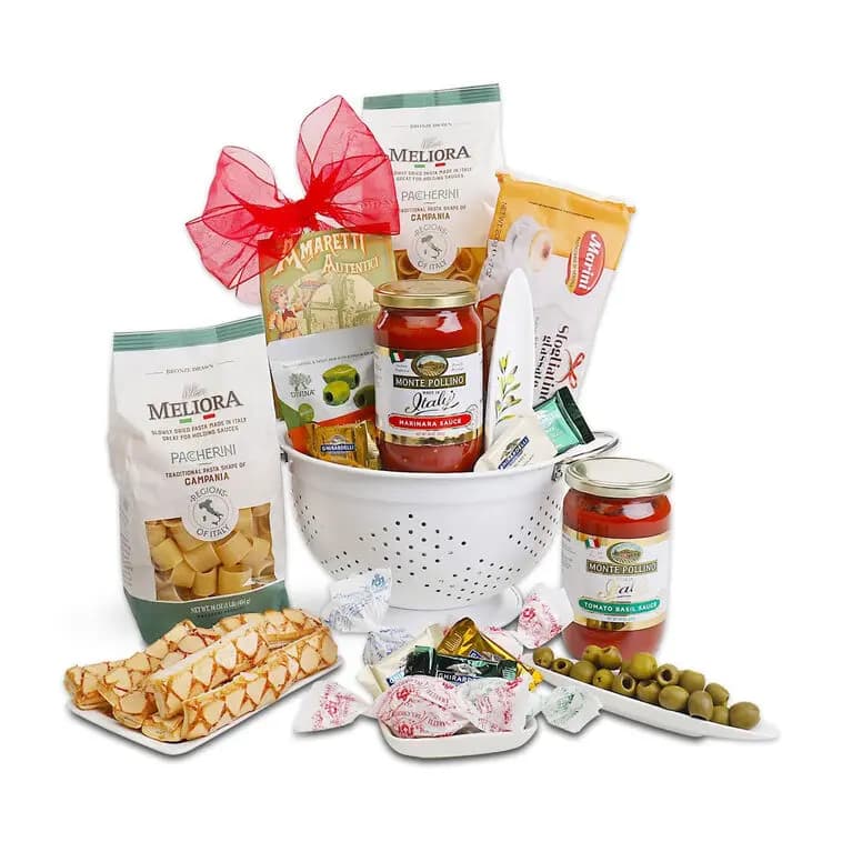 Taste of Tuscany Gift Set [11.5x9.75x14.25, Metal, Contains: Wheat, Milk, Nuts, Soy. Ma, 734038081235]