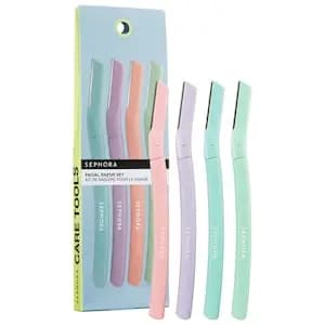 SEPHORA COLLECTION 4 Piece Facial Razor Set 4 pieces / set [Normal, Dry, Combination, and Oily, 4 pieces / set]