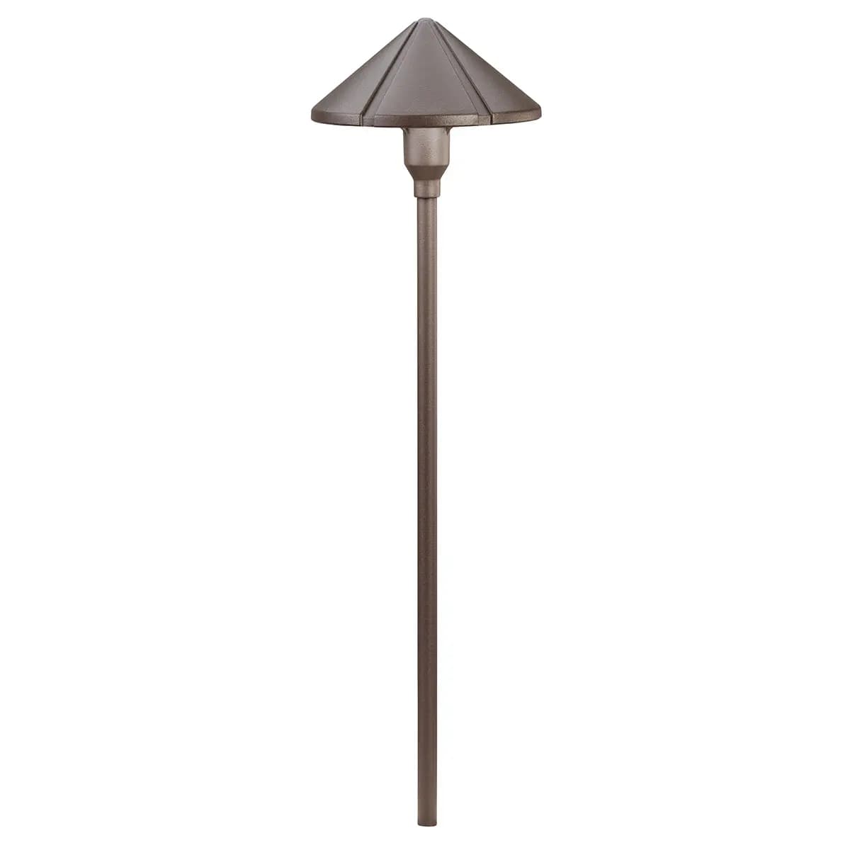 Kichler Six Groove Path Light Textured Architectural Bronze (15326AZT) [Diameter 6, Height 22.75, Operating Voltage 9-15]