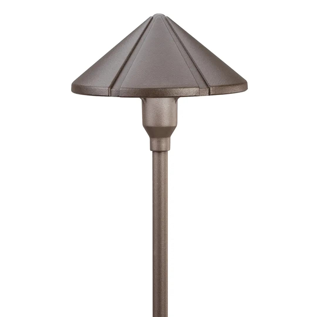 Kichler Six Groove Path Light Textured Architectural Bronze (15326AZT) [Diameter 6, Height 22.75, Operating Voltage 9-15]
