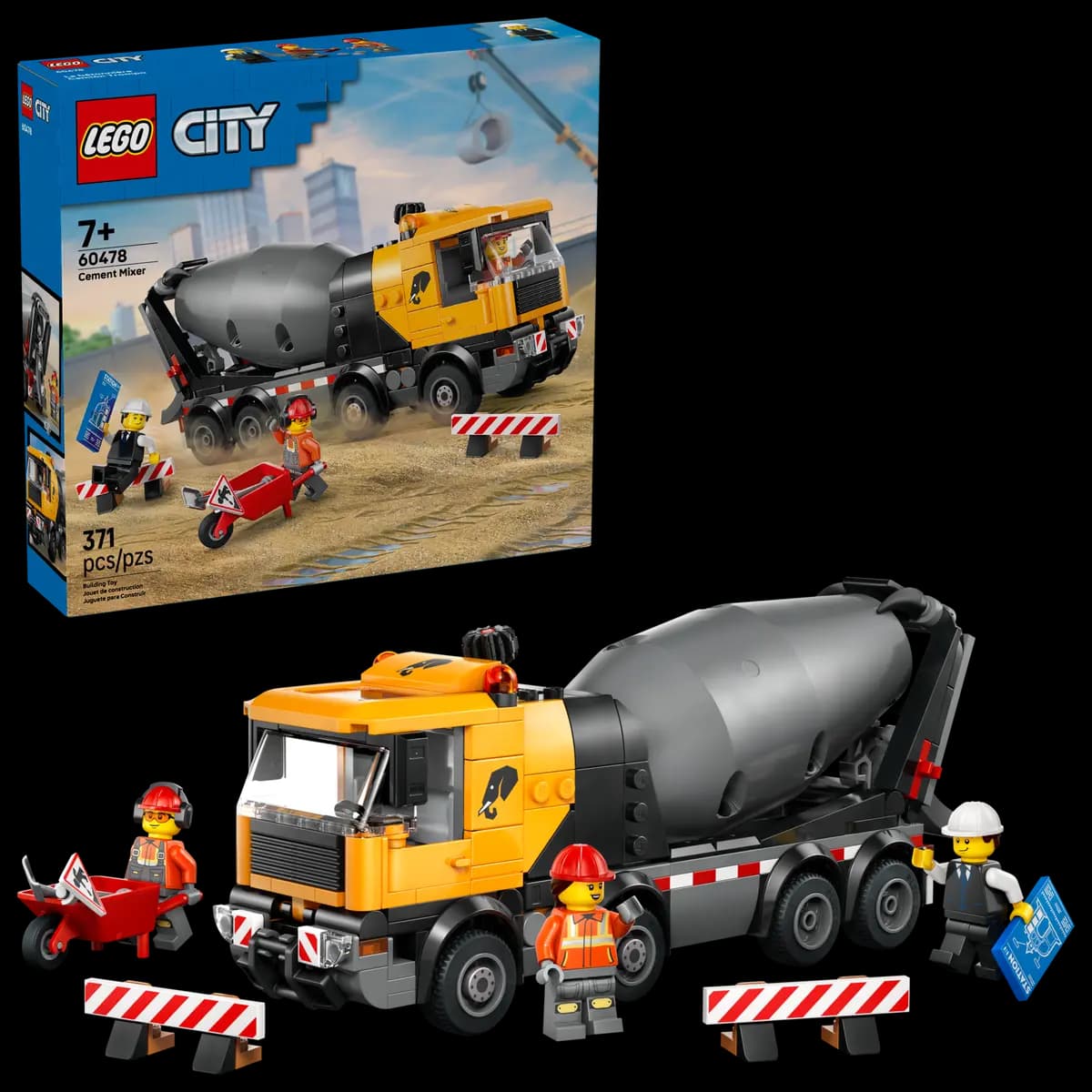LEGO Cement Mixer 60478 [371 pieces, ages 7+, City]