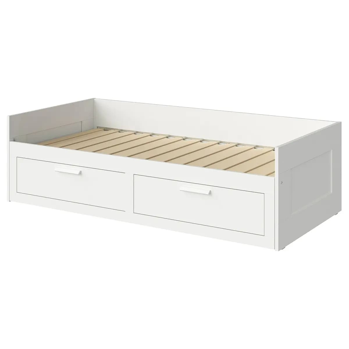 IKEA BRIMNES Daybed frame with 2 drawers, white [Width 41 ", Height 22 7/8 ", Length 76 3/4 "]