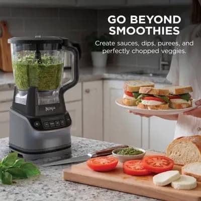 Ninja UltraCrush Professional Kitchen System with 1500W Blender & Food Processor [72 fl oz (US), 1500 Watts, 4.41 Pounds]
