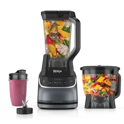 Ninja UltraCrush Professional Kitchen System with 1500W Blender & Food Processor [72 fl oz (US), 1500 Watts, 4.41 Pounds]