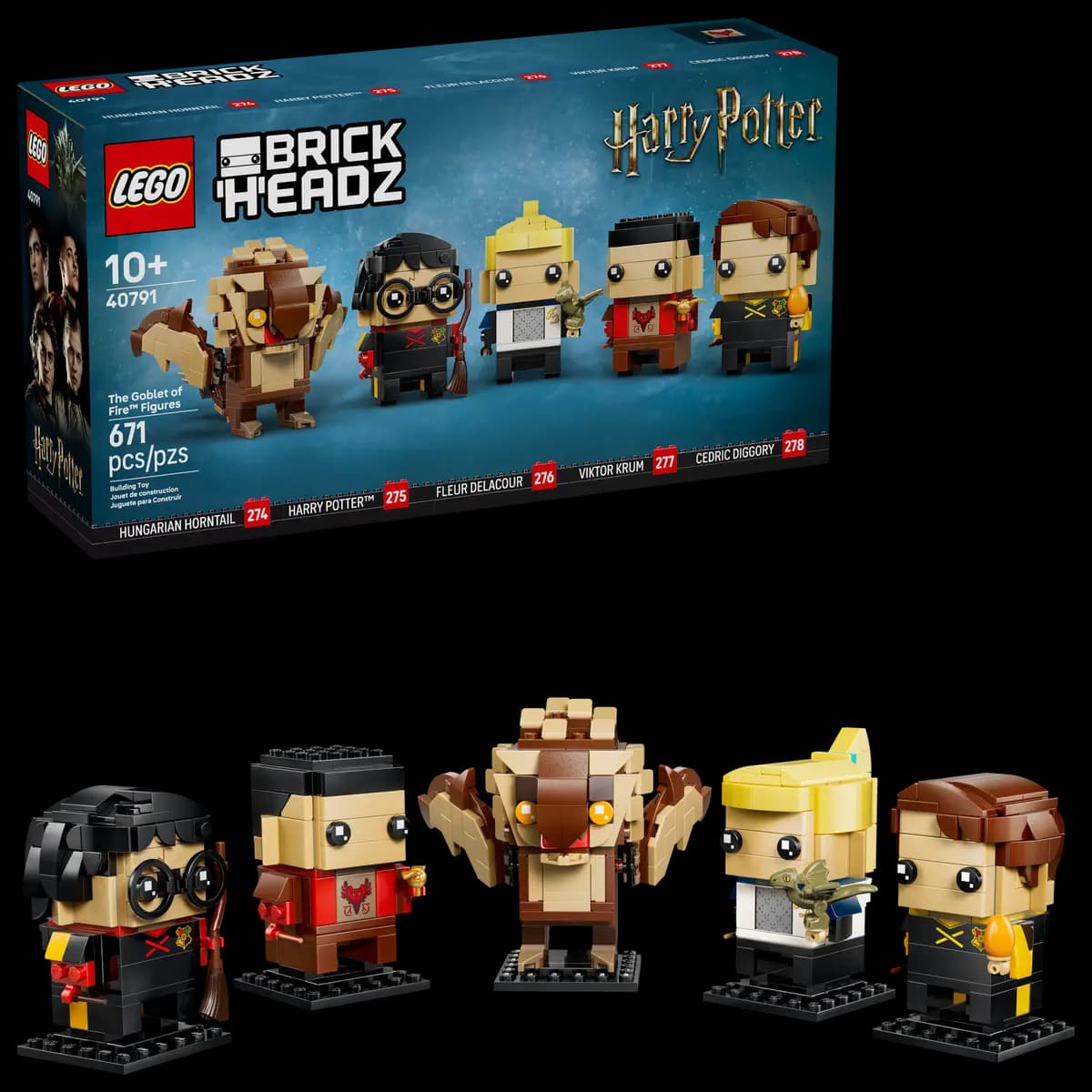 LEGO The Goblet of FireÃƒÆ’Ã†â€™Ãƒâ€šÃ‚Â¢ÃƒÆ’Ã‚Â¢ÃƒÂ¢Ã¢â‚¬Å¡Ã‚Â¬Ãƒâ€¦Ã‚Â¾ÃƒÆ’Ã¢â‚¬Å¡Ãƒâ€šÃ‚Â¢ Figures 40791 [671 pieces, ages 10+, BrickHeadz]