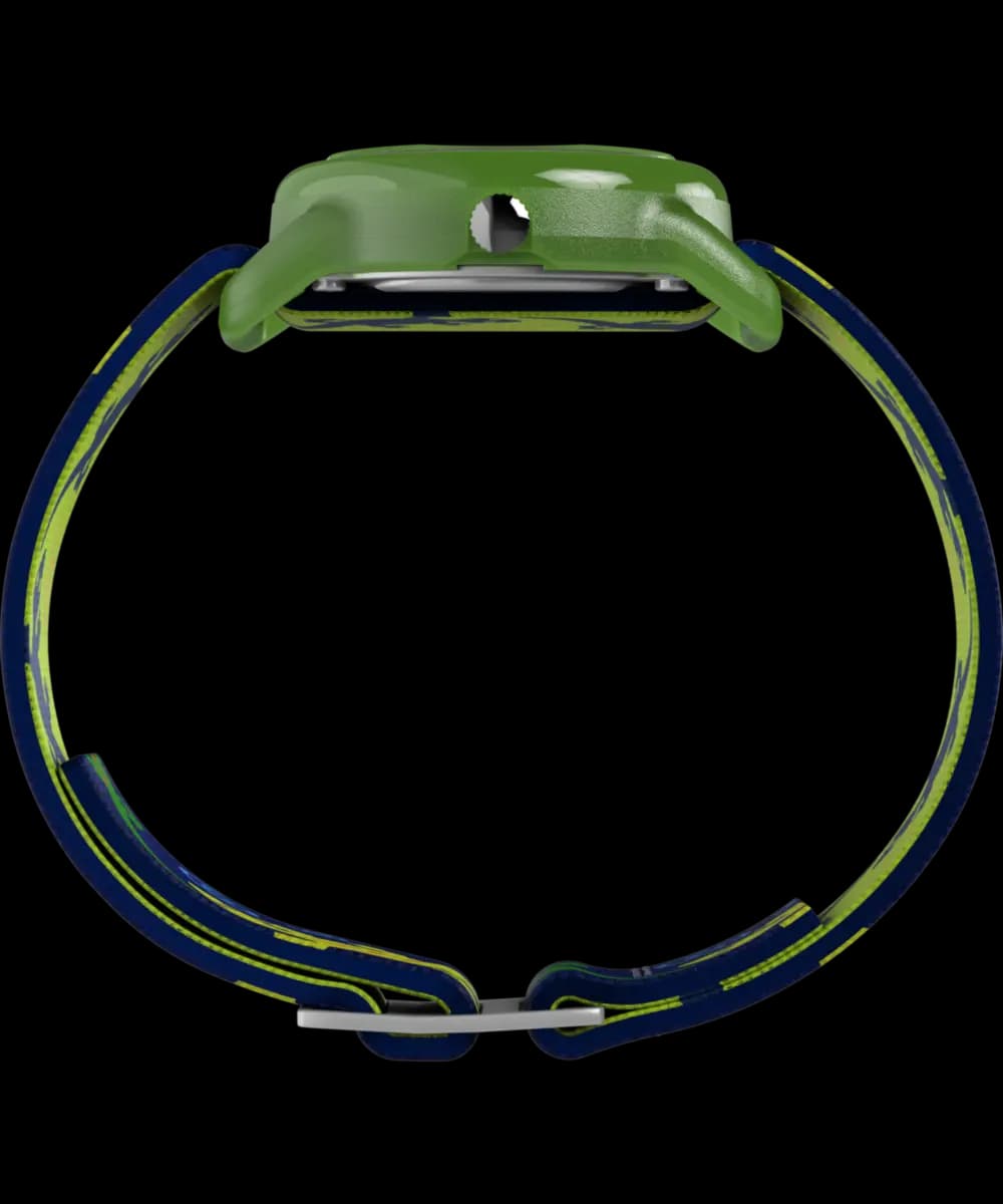Timex Time Machines 29mm Green Gecko Elastic Fabric Kids [Resin, 29 mm]