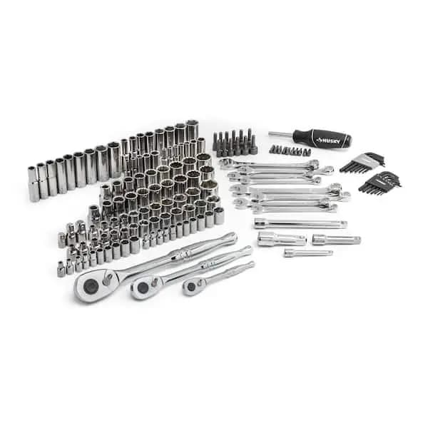 Husky Mechanics Tool Set (149-Piece), H149MTS [Carrier Type: Hard Shell Carrier, Color Family: Silver, Individual/Set: Set]